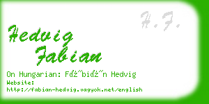 hedvig fabian business card